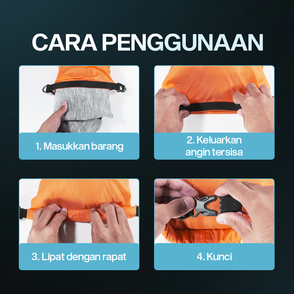 Gambar produk SUBITO Tas Outdoor Waterproof Storage Bag Drybag 3L - JP727