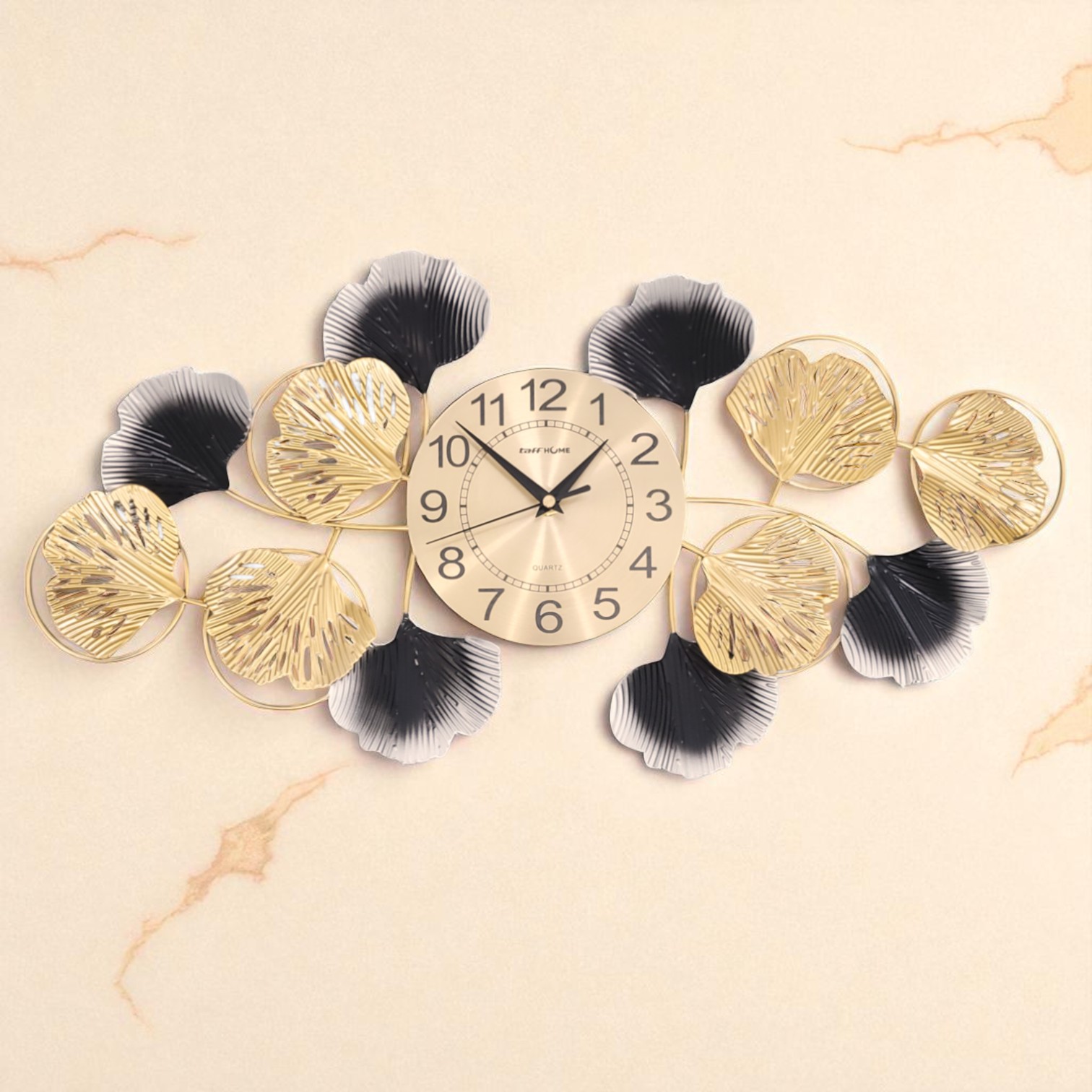 Gambar produk TaffHOME Jam Dinding Quartz Iron Luxury European Style Clock 60cm - 29209