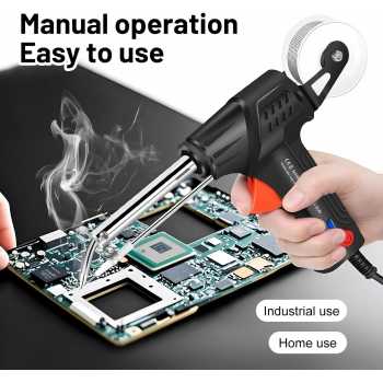 Januel Solder Listrik Tembak Tin Gun Handheld 60W With Braket Tin Wire - Jn04