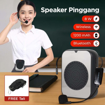 SOAIY Speaker Pinggang Bluetooth Voice Amplifier LED Wireless 8W - H6