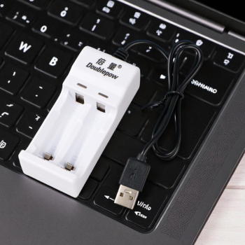 Gambar produk Doublepow Charger Baterai 2 Slot for AA AAA Ni-MH Ni-CD with LED - DP-U21
