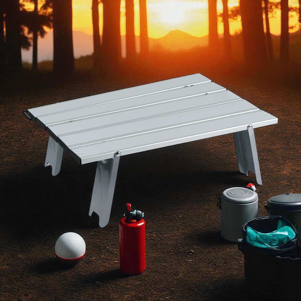 Gambar produk TaffSPORT Meja Lipat Piknik Foldable Aluminium 41x28.5x13cm - 8826