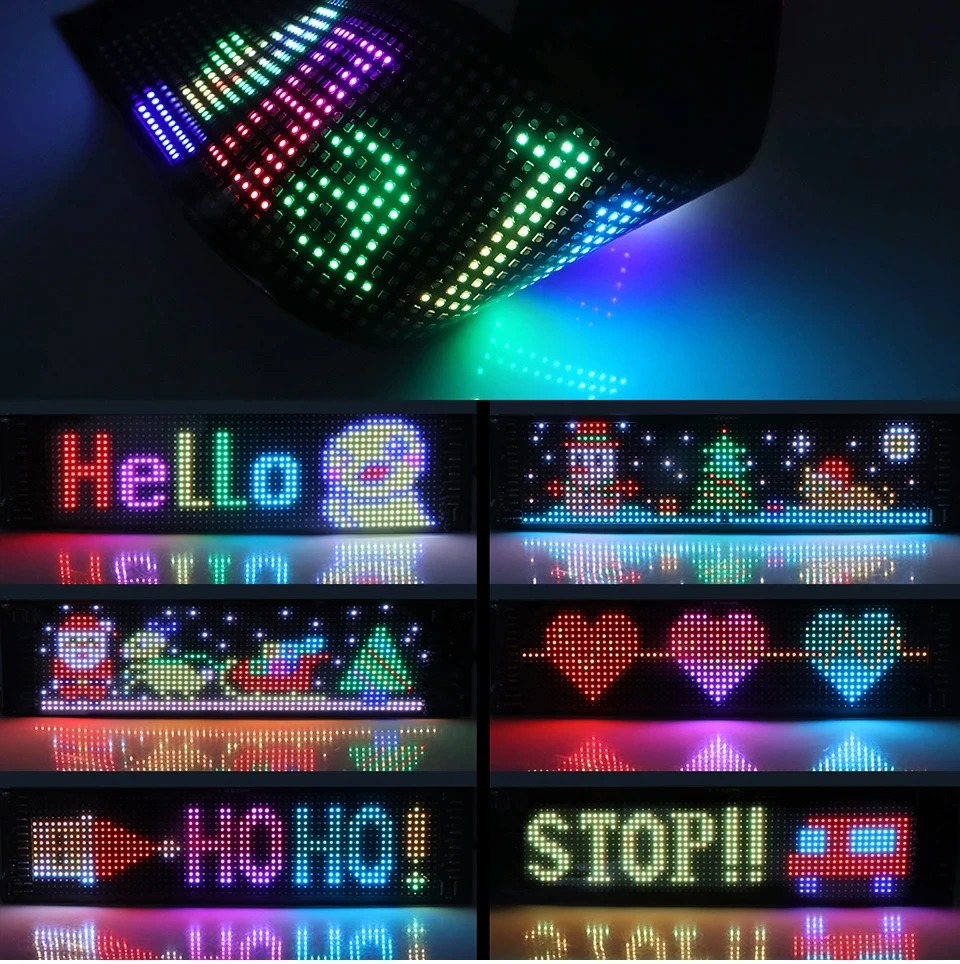 Gambar produk Wisciton LED Matrix Panel Bluetooth Flexible Waterproof 89.8x19.2cm - W19