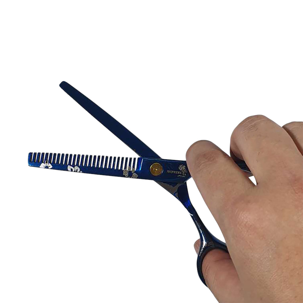 Gambar produk KNIFEZER Sakura Gunting Sasak Barber Hairdressing Scissors 6 Inch - JFY-60