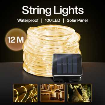 ANBLUB Lampu Hias String Lights Solar Power Waterproof 100 LED 12M - LISM-10