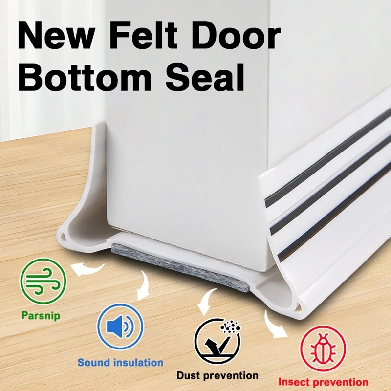 Gambar produk DTIAO Lis Pintu Penghalang Debu Serangga Under Door Seal Strip 93cm - DT4I