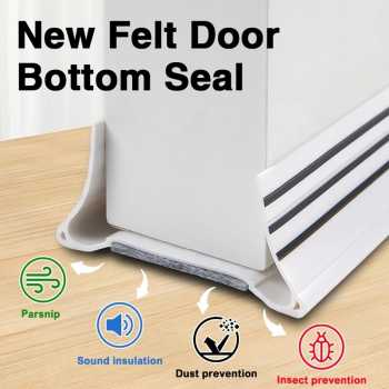 Gambar produk DTIAO Lis Pintu Penghalang Debu Serangga Under Door Seal Strip 93cm - DT4I