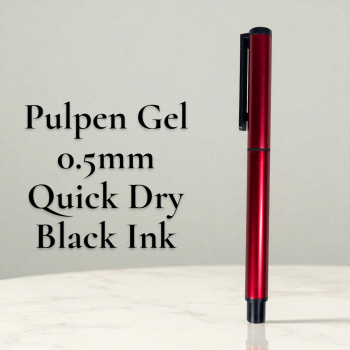 Kaco Pena Pulpen Gel 0.5mm TUBE Roller Quick Dry Black Ink 1 PCS - K80