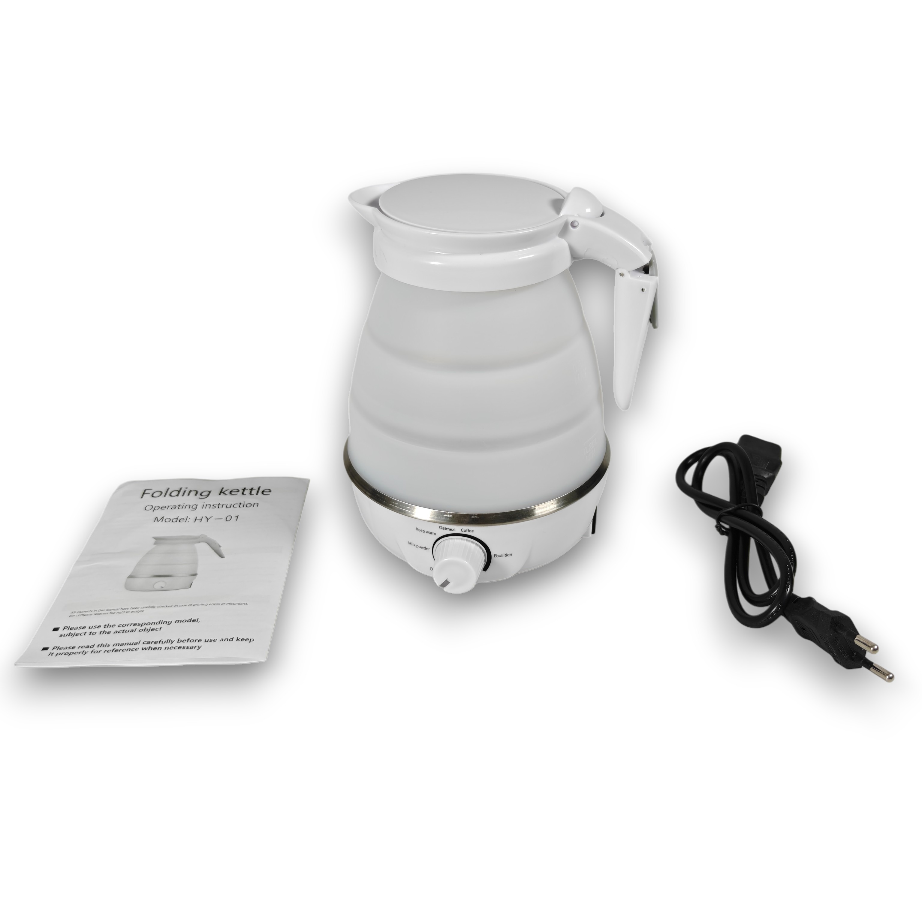 Gambar produk FMA Mini Portable Folding Travel Kettle Stainless Steel 304 850W 600ml - HY-01
