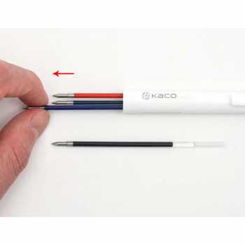 Gambar produk Kaco EASY 4 in 1 Multifunction Gel Pen Pena Pulpen Bolpoin 0.5mm 1 PCS - K1041 (Black Blue Red Green Ink)