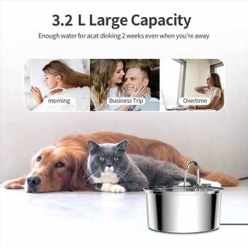 Gambar produk NIZE Water Dispenser Fountain Tempat Air Minum Kucing Anjing 3.2L - N32