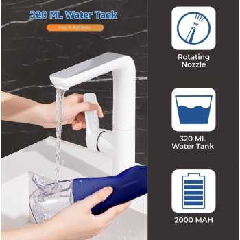 Gambar produk Waterpulse Dental Flosser Semprot Pembersih Gigi 5 Mode 320ml - V580
