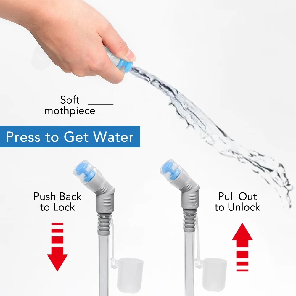 Gambar produk TaffSPORT Kantong Air Minum Water Bladder Food Grade Bite Valve 2L - TFWB-20