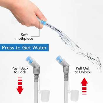 Gambar produk TaffSPORT Kantong Air Minum Water Bladder Food Grade Bite Valve 2L - TFWB-20