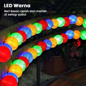 Gambar produk Ousam Lampu Hias String Lights Lampion Solar 20 LED 8 Modes 5M - M202