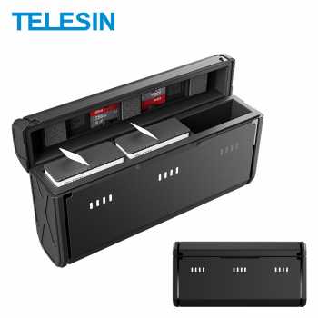 Gambar produk TELESIN Charger Baterai Box Kamera GoPro Hero 13 3 Slot with Battery - S0-ECB-12-TGP