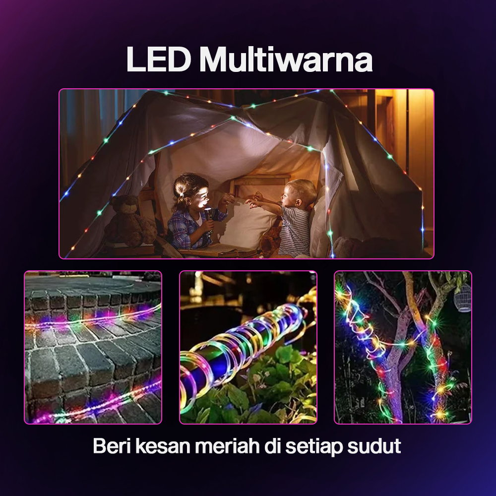 Gambar produk ANBLUB Lampu Hias String Lights Solar Power Waterproof 100 LED 12M - LISM-10