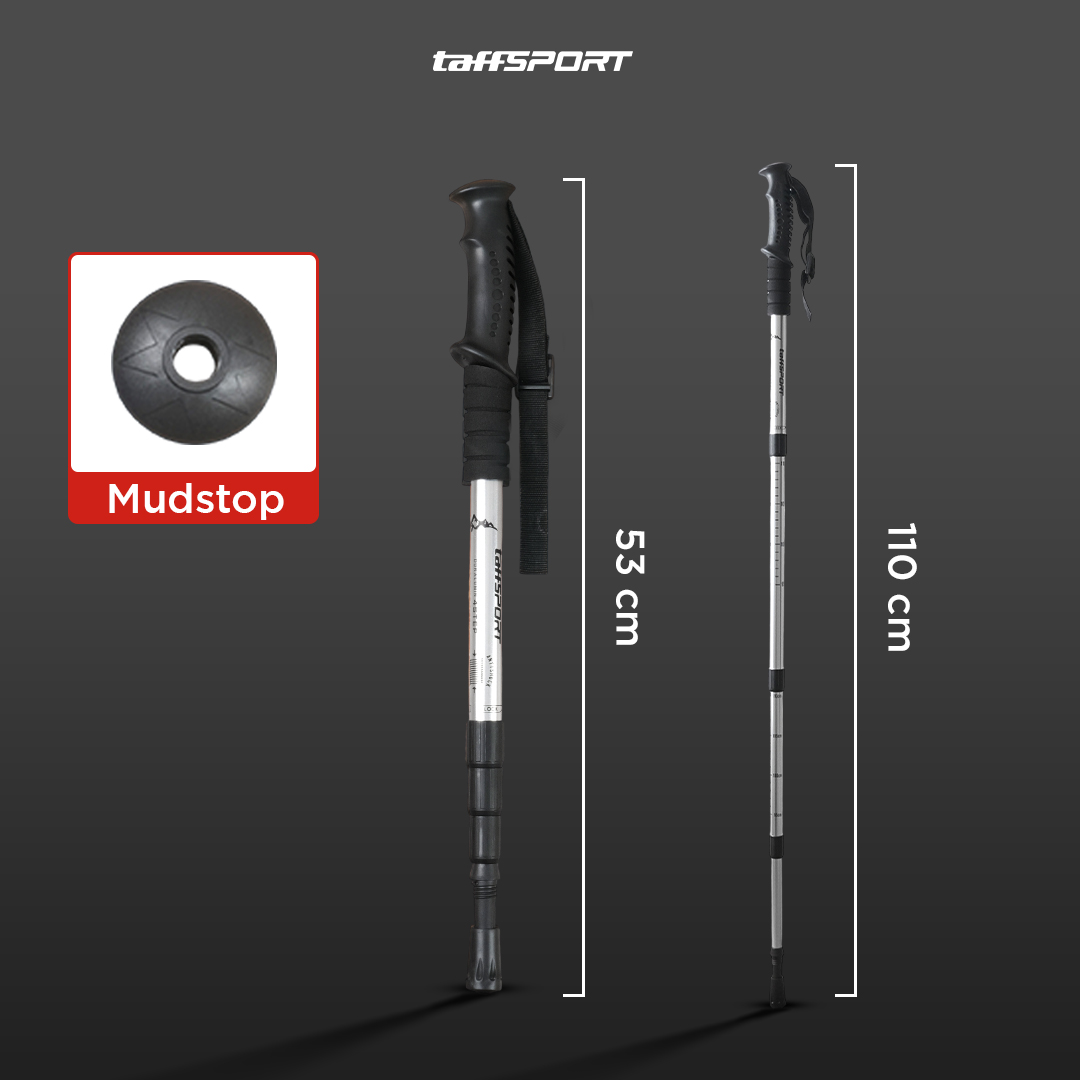 Gambar produk TaffSPORT Tongkat Hiking Telescopic Trekking Pole Aluminium 110cm - X-110