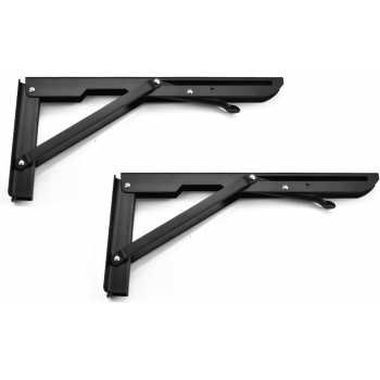 Gambar produk KAK Bracket Engsel Siku Folding Stainless 16 Inch 2 PCS - KAK-6113-B