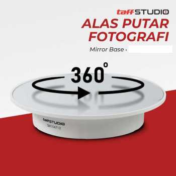 TaffSTUDIO Alas Putar Fotografi Mirror Rotating 360 Turntable 200mm - QM104712