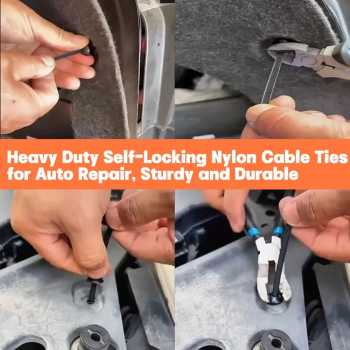 Gambar produk EOPEE Kabel Ties Self Locking Stopper Push Mount 2x9cm 100 PCS - E100