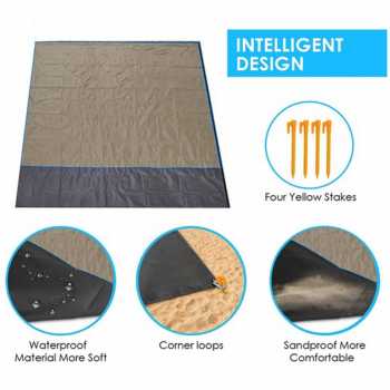 Gambar produk TaffSPORT Tikar Lipat Matras Camping Piknik Outdoor Waterproof Mat 2x2.1M - FS-008