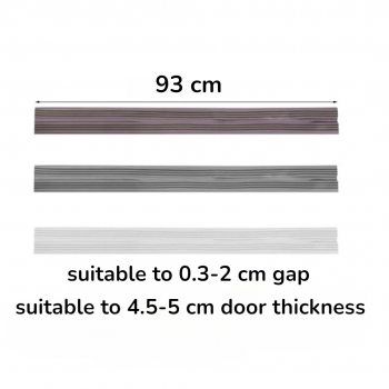 Gambar produk DTIAO Lis Pintu Penghalang Debu Serangga Under Door Seal Strip 93cm - DT4I