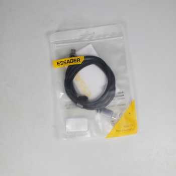 Gambar produk ESSAGER Kabel Data USB Type C Fast Charging LED Display Braided 100W 1M - ES-X64