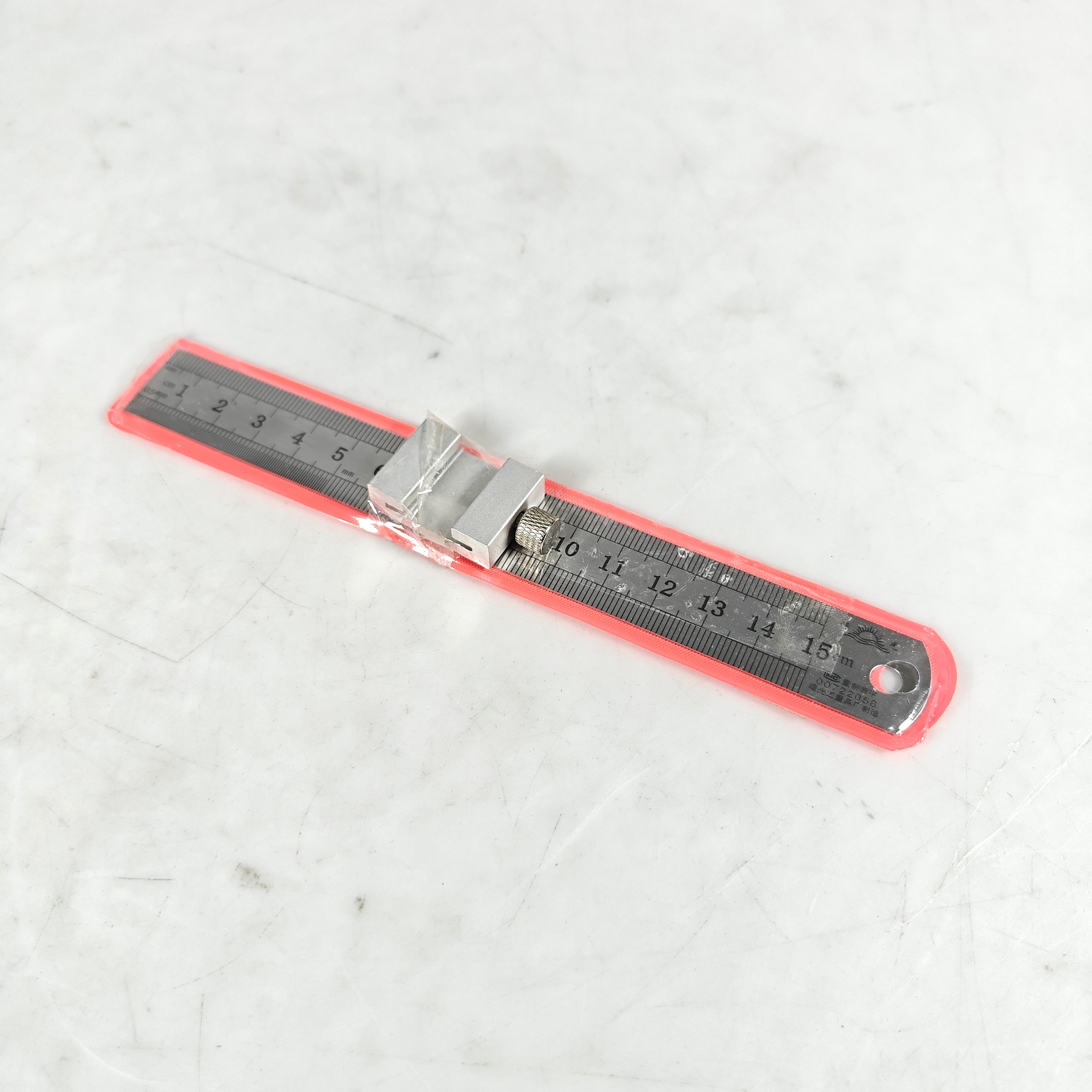 Gambar produk GASSEW Mistar Penggaris Alat Ukur Besi Capentry with Ruler Positioning 15cm - DB6