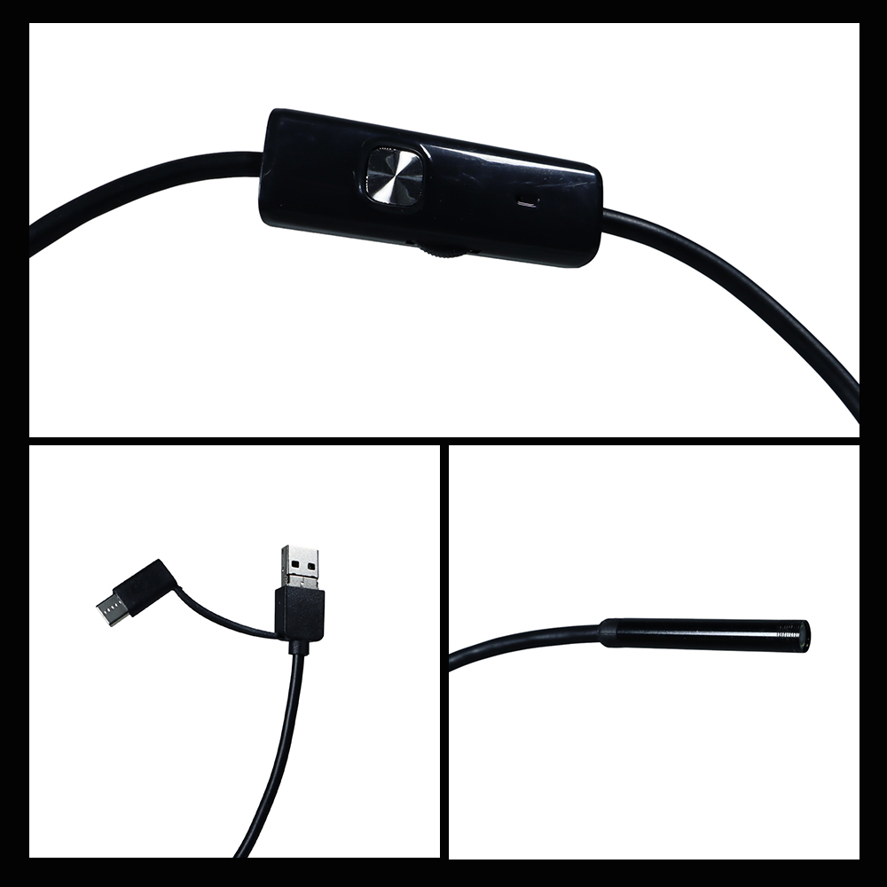 Gambar produk ANTOOTAN 3in1 Kamera Endoskopi Industrial Endoscope Micro USB 480p - AN98