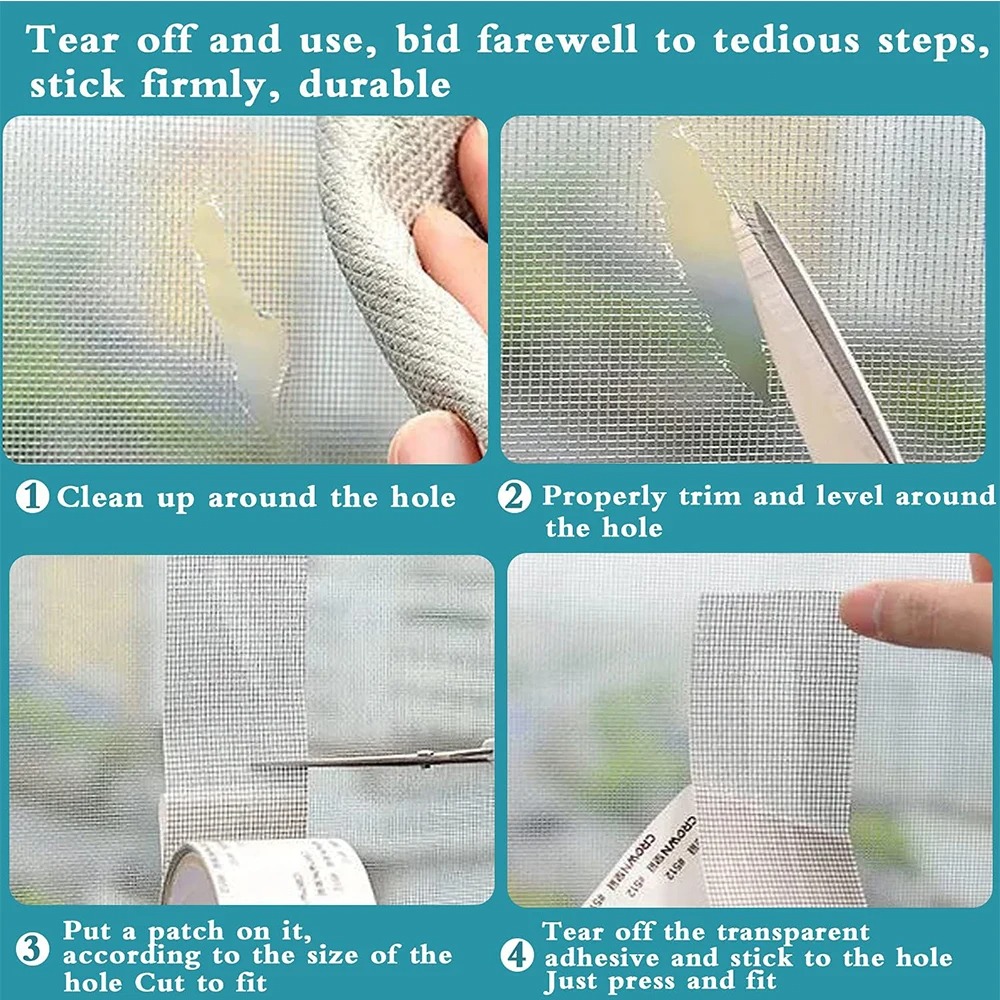 Gambar produk Jimator Penambal Kelambu Nyamuk Kasa Adhesive Repair 2Mx5cm - 513