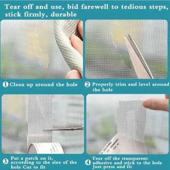 Gambar produk Jimator Penambal Kelambu Nyamuk Kasa Adhesive Repair 2Mx5cm - 513