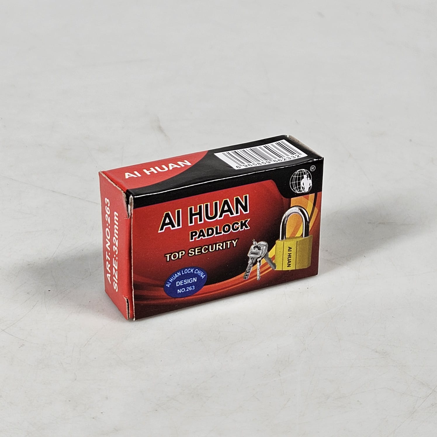 Gambar produk AI HUAN QASEM Gembok Rumah Anti Maling Padlock Hardened Steel 32mm - IDP