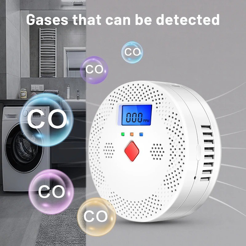 Gambar produk DYGSM Alat Pendeteksi Karbon Monoksida Smart CO Detector Tuya WiFi - DG12