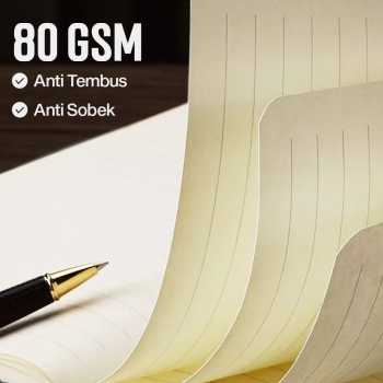 Gambar produk Toddi Buku Jurnal Leather Notebook Diary 80GSM 265 Halaman with Lock - TD-A5