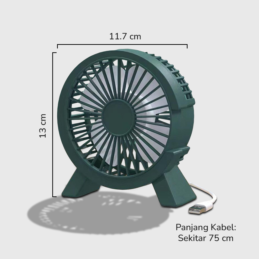 Gambar produk OLOEY Kipas Angin Meja Mini Desk Fan USB 4.6 Inch 5W - YLG-C06