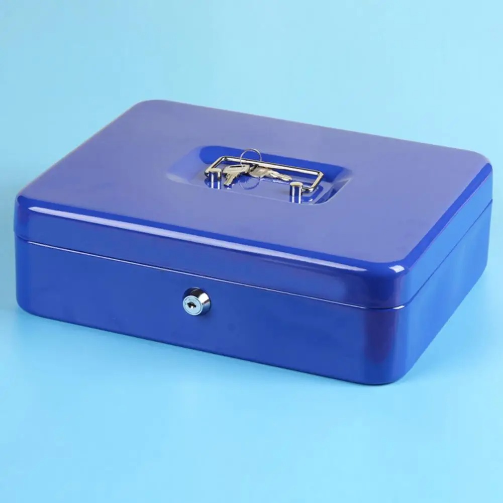 Gambar produk TaffGUARD Kotak Uang Brankas Dokumen Cashbox Key Lock 25x20x9CM - HC-6605
