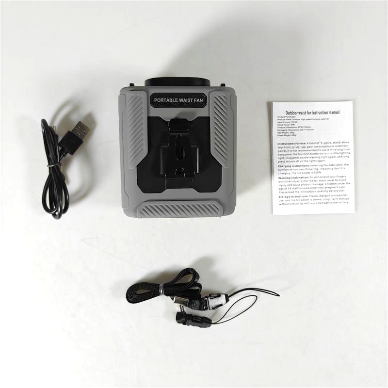 Gambar produk MIRIBI Kipas Angin Pinggang Portable Waist Fan 5 Speed 6000mAh - YZ-Y14