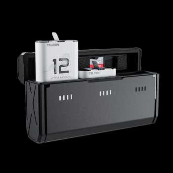 Gambar produk TELESIN Charger Baterai Box Kamera GoPro Hero 13 3 Slot with Battery - S0-ECB-12-TGP
