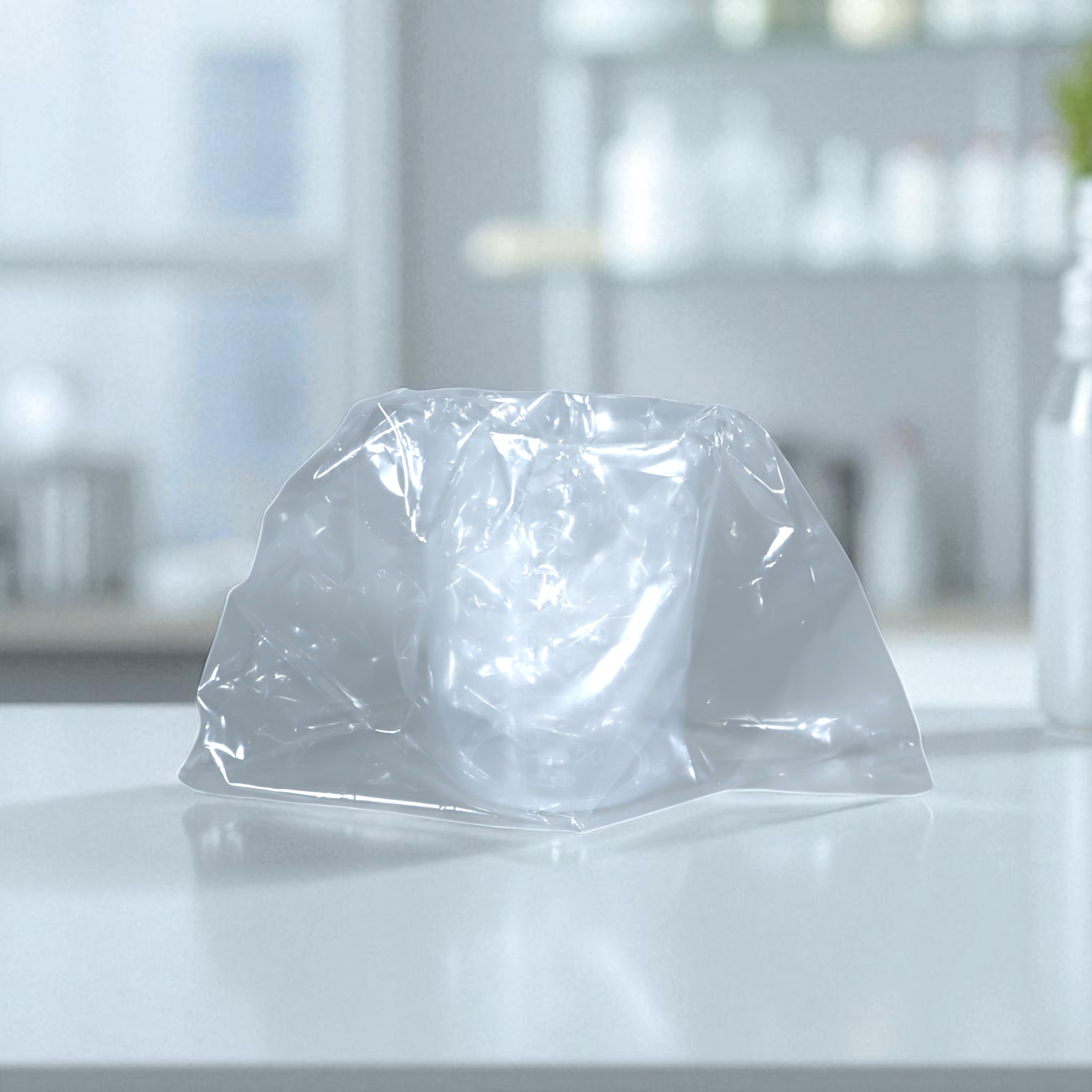 Gambar produk BURSON Gelas Ukur Plastik Dapur Laboratorium Measuring Cup 100ml - B4