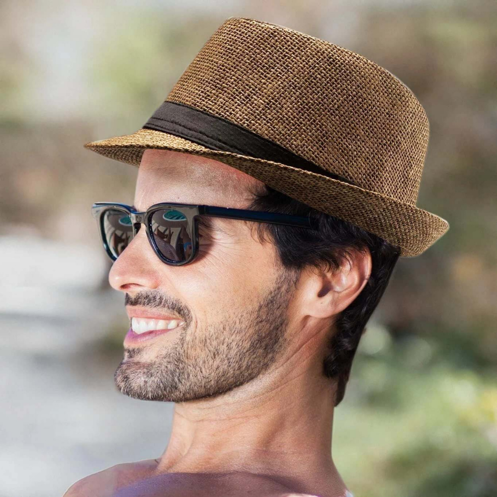 Gambar produk Yingrui Topi Fedora Unisex Laken Hat Jazz Classic Vintage - M-58