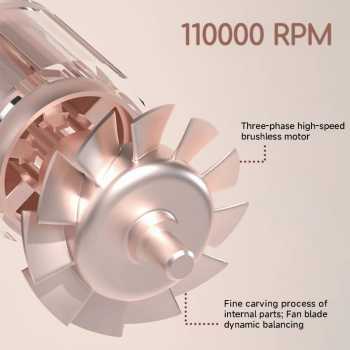 Gambar produk DOCO Lab Hair Dryer Quick Dry Hot and Cold Compact Size Anion 1600W - H800