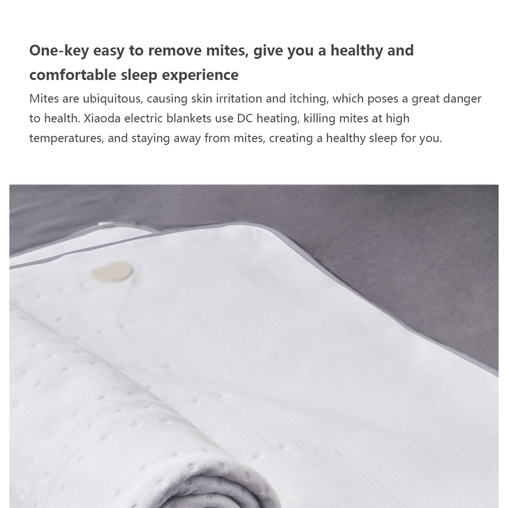 Gambar produk Xiaoda Selimut Elektrik Low Radiation Electric Blanket 150x80cm - XD-DRT02-60W