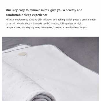 Gambar produk Xiaoda Selimut Elektrik Low Radiation Electric Blanket 150x80cm - XD-DRT02-60W