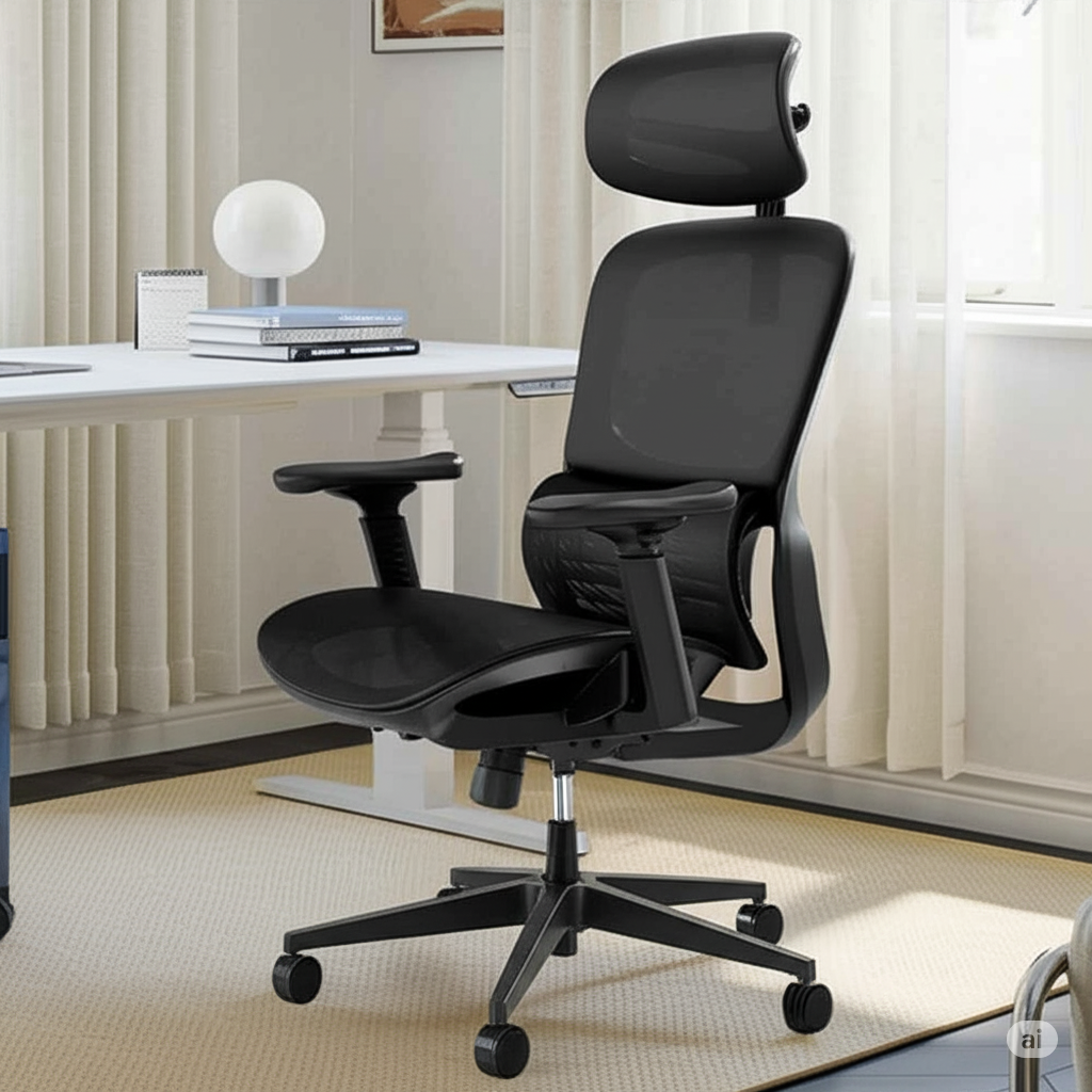 Gambar produk HBADA Kursi Kantor Office Chair 3D Lumbar Support Flexible Armrest - P2 Pro