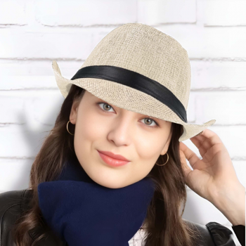 Gambar produk Yingrui Topi Fedora Unisex Laken Hat Jazz Classic Vintage - M-58