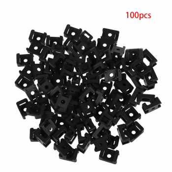 Gambar produk YUEQING Dudukan Kabel Ties Tie Mount Cord Organizer 100 PCS - HC-1