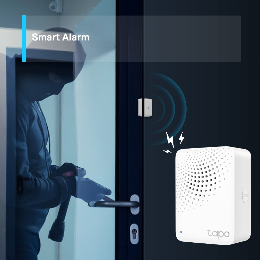 Gambar produk Tp-Link Smart Hub with Chime Smart Control H 100 Sensor - TAPO H100