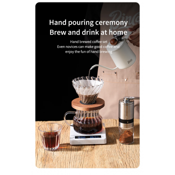 Gambar produk Bincoo Pour Over Coffee Server Borosilicate Glass Carafe 500ml - B-5ML