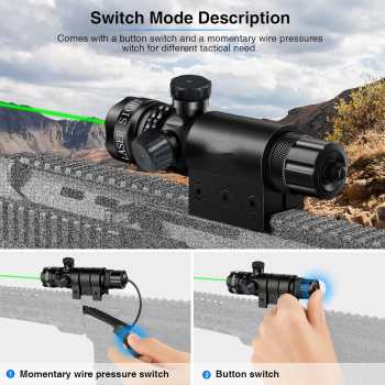 Gambar produk TaffLED Laser Tactical Green Dot Scope Mount Baterai Charger - JG-1